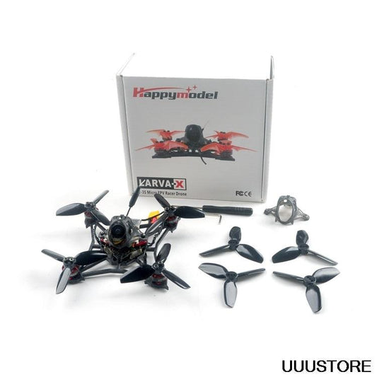 Updated Version Happymodel Larva X Drone - 100mm Crazybee F4 PRO V3.0 2-3S 2.5 Inch AIO FPV Racing Drone BNF w/ Runcam Nano2 Camera - RCDrone