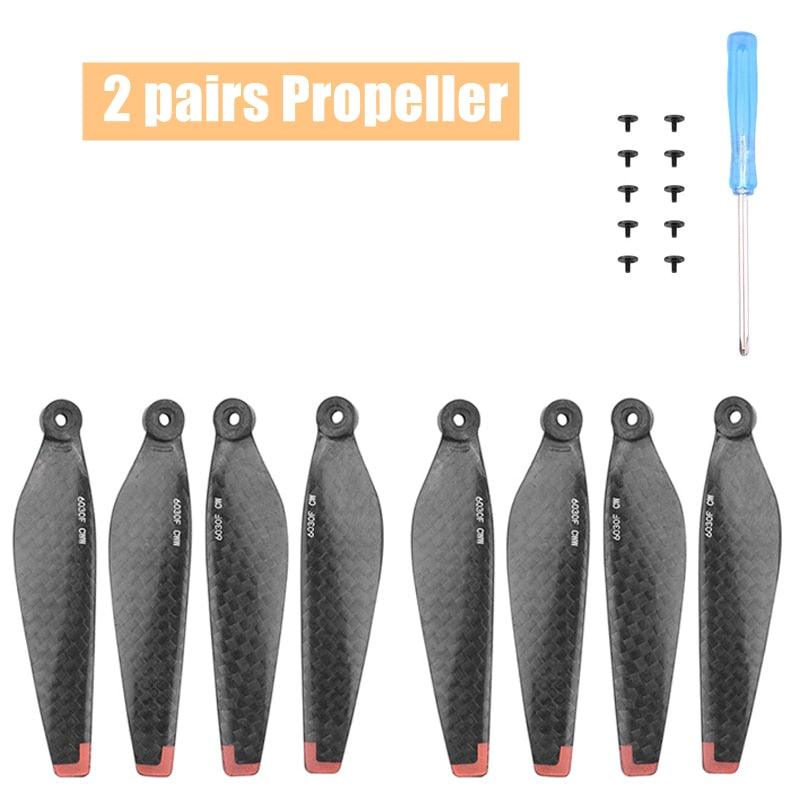 Carbon Fiber Propeller Props for DJI Mini 3 Pro - Blade Replacement Light Weight Wing Fans Spare Parts Drone Accessories - RCDrone