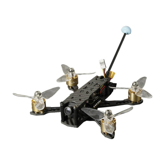 Tcmmrc Gold Martian 140 - 3-Inch FPV Racing Drone Kit Radio Control Toys Professional Quadcopter with Long Antenna - RCDrone