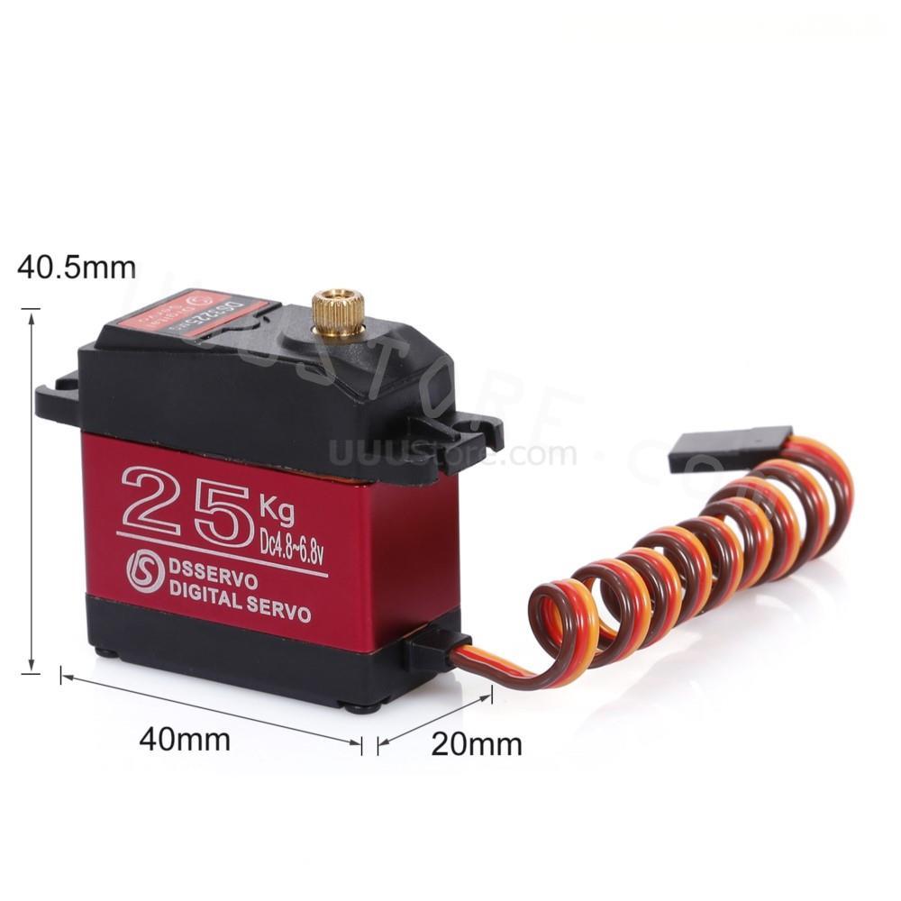RCmall DS3225 25KG Servo Digitale 2pz 270° Ingranaggio Metallo - Foto 7