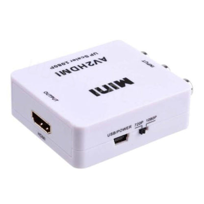 Mini HDMI to AV Converter 3RCA Composite TV/PC/PS3/Blue-ray DVD 1080P For FPV Airplane - RCDrone