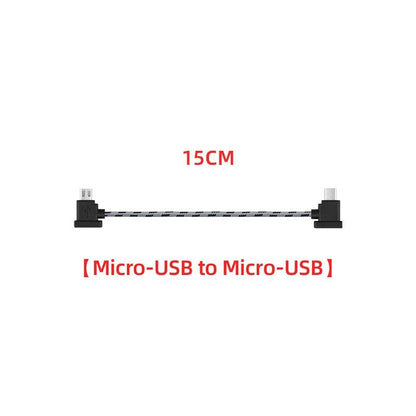 Remote Control Data Cable for DJI Mavic Mini/SE/Mavic 2/Mavic Pro/Air/Spark/Type-C Micro USB IOS connector line for Iphone/iPad - RCDrone