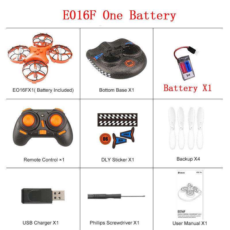 Eachine E016F - 3-in-1 EPP Flying Air Boat Land Driving Mode Detachable RC Drone Quadcopter RC Boat RC Car For kid Gift - RCDrone