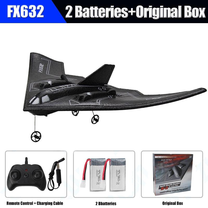 Rc Plane B2 Stealth Bomber - 2Ch 34Cm Wingspain Cessna 2.4G Remote Control Airplane Aircraft Drone Toys for Adults Children - RCDrone