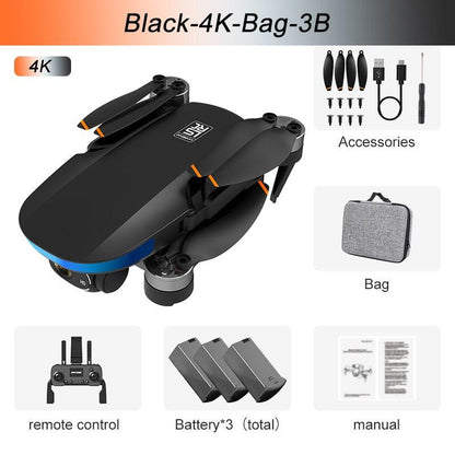 S6S Mini GPS Drone - 4K HD Professinal Dual HD EIS Camera 5G Wifi Light Flow Brushless Folding Quadcopter RC Helicopter Toys Professional Camera Drone - RCDrone
