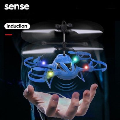 ZN5168 RC Helicopter - With LED Light Gesture Sensing Hovering Induction Control Miniature Colorful Drone Gifts Toys for boys - RCDrone