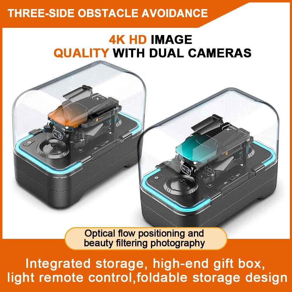 F191 ミニドローン - 4K デュアルカメラ Wifi FPV 四方赤外線障害物