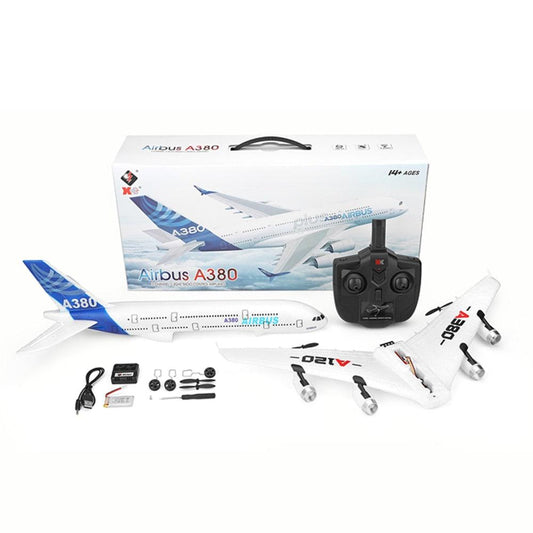 XK A120 RC Plane - 3CH 2.4G EPP Remote Control Machine Airplane Fixed-wing RTF A380 RC Aircraft Model Outdoor Toy for Kids - RCDrone