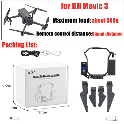 Thrower for DJI Mavic 3/Maivc 2 Pro Mini Air 2S/Mini 3 Pro FIMI X8 SE 2020 Delivery Parabolic Drone Airdrop System - RCDrone