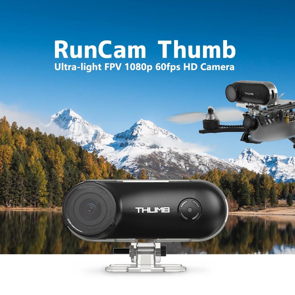 RunCam Thumb Camera - HD Action Camera 1080P/60FPS FOV 150°Built-in Gy ...