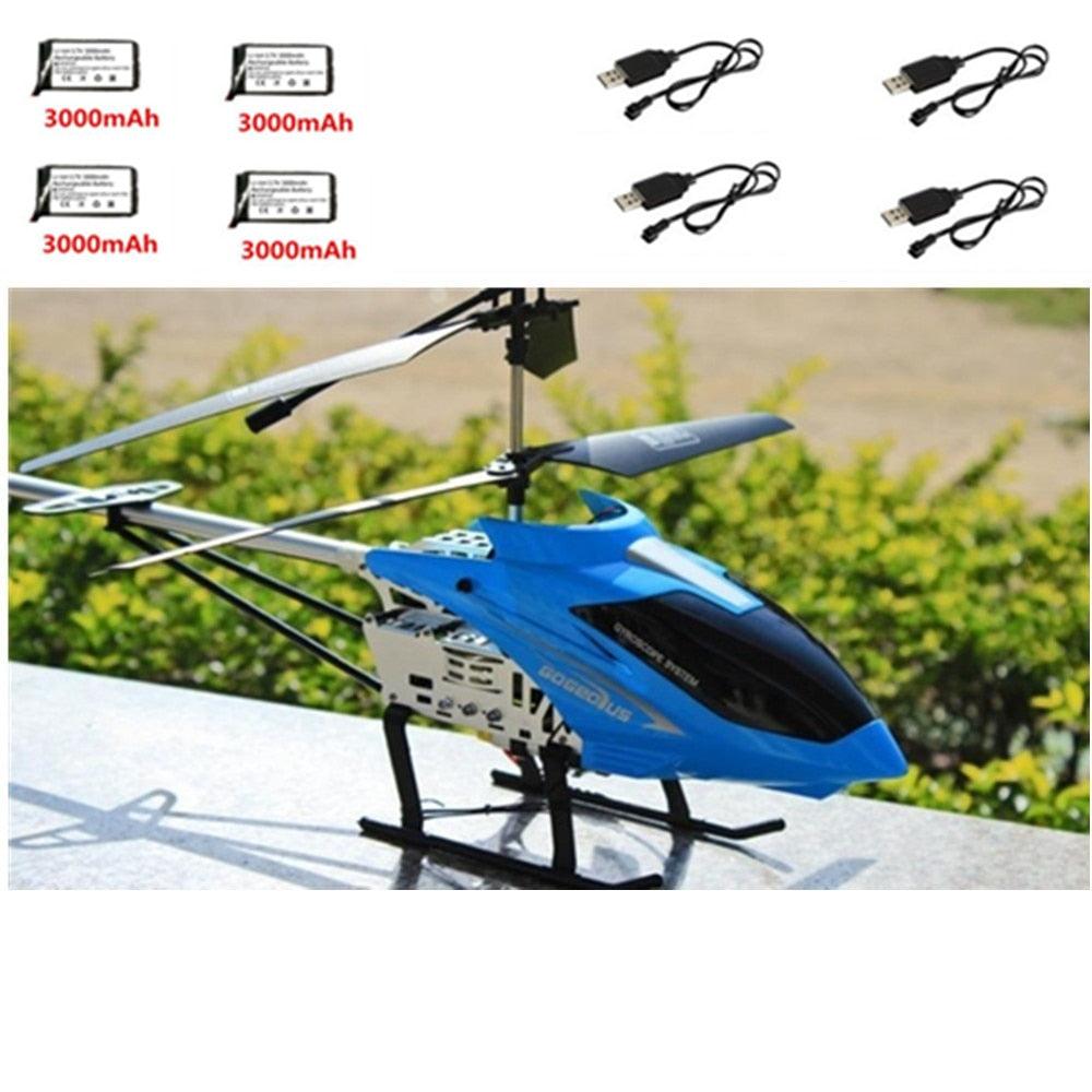 Upgrade XY-2 RC Helicopter - 3000mAh 3.5CH 80cm Extra Large Remote Control Aircraft Model Outdoor Alloy RC Drone Kids Toy - RCDrone