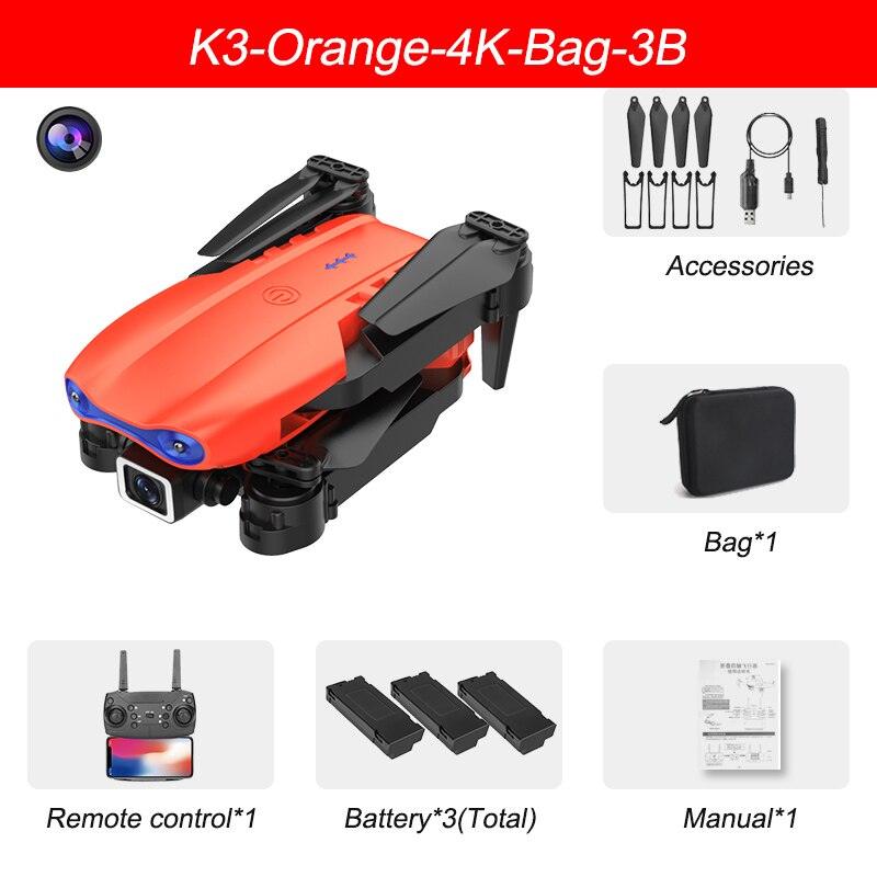 XYRC K3 Mini Drone - 4k HD Wide-Angle Dual Camera WIFI Fpv Air Pressure Altitude Hold Foldable Quadcopter RC Dron Gifts - RCDrone