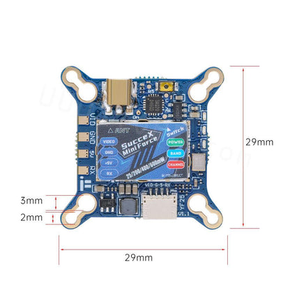 iFlight SucceX Force VTX Video Transmitter - 5.8GHz 25mW / 100mW / 400 mW / 600mW VTX Adjustable for FPV Racing drone part DIY Accessory - RCDrone