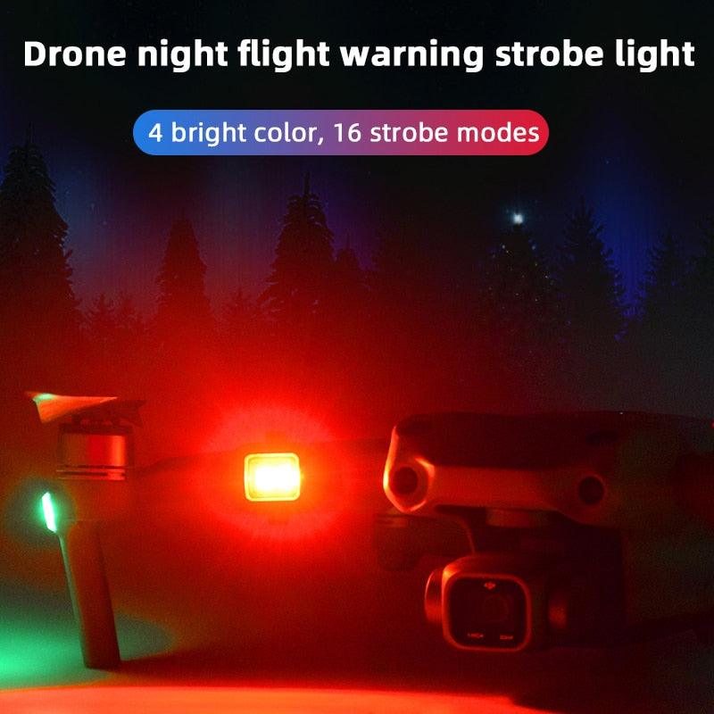 Drone LED Night Flight Signal Night Lights Flashing Light  Strobe Lights Anti Collision Indicator Light Suitable for DJI Mini 3 Pro,  Mavic 3, Air 2S/Mavic Air 2/Mavic Mini 2 Drone Accessories 