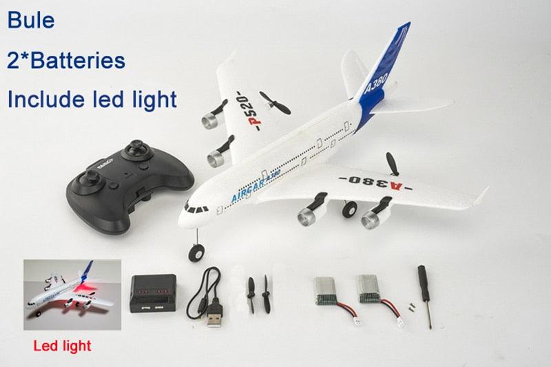 Airbus A380 P520 RC Airplane - Foam Toys 2.4G Fixed Wing Plane Outdoor Toys Drone Easy Fly Children Gift Hot Gyro Airplane - RCDrone