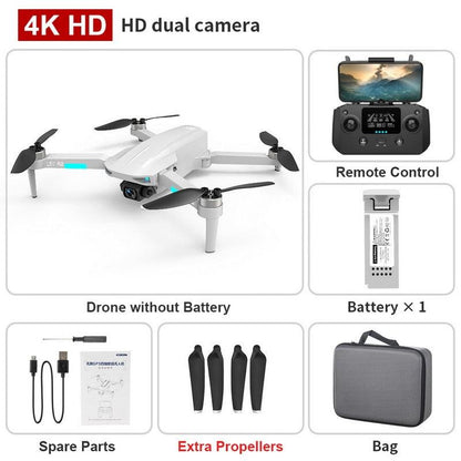 L700 PRO Drone - GPS FPV 1.2Km Drone 4K Professional Dual HD Camera Aerial Photography Brushless Motor Foldable Quadcopter Toys - RCDrone