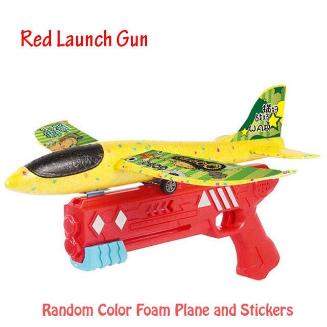 Airplane Launcher Toy Catapult Plane Outside Flying Toy Christmas Gift Kids