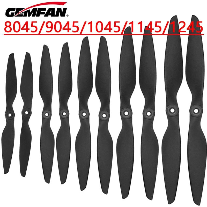 Gemfan Carbon Nylon Propeller 8045 9045 1045 1145 12445 for RC Multirotor Airplane Fixed-Wing （1Pairs） - RCDrone