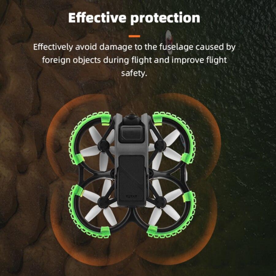 For DJI Avata 2 Sunnylife Drone Anti-Collision Protective Cover Back Plate Red For DJI Avata 2 Sunnylife Drone Anti-Collision Protective Cover Back Plate Red