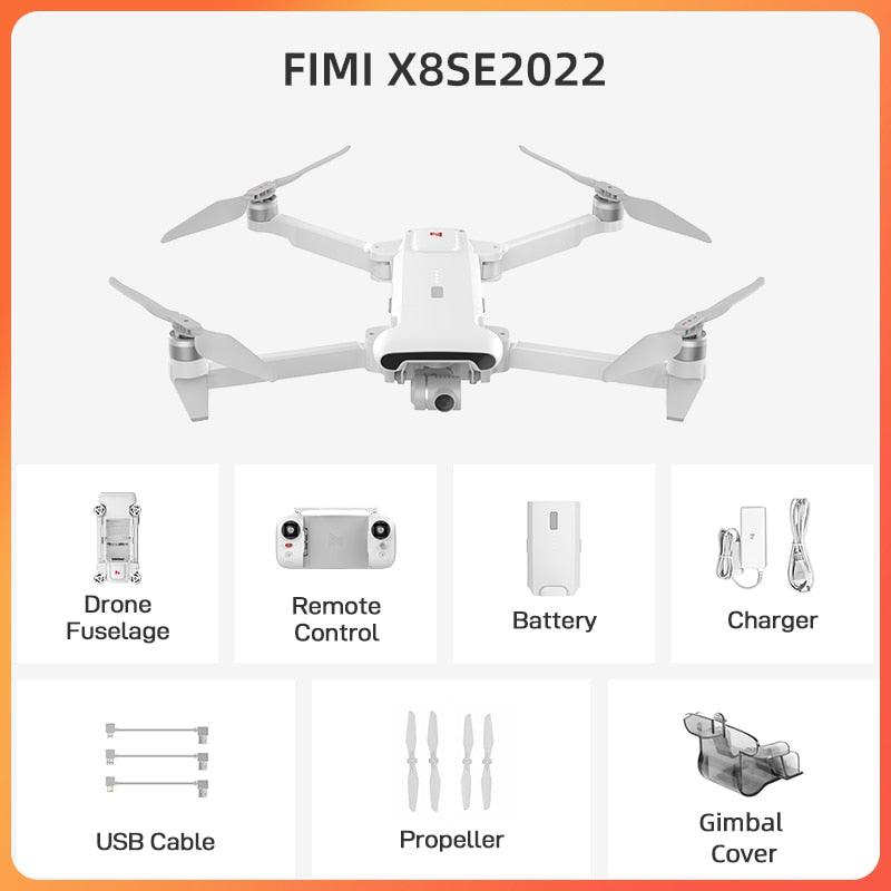 FIMI X8SE 2022 Drone 4k Camera - with GPS professional Quadcopter camera RC Helicopter 10KM FPV 3-axis Gimbal CameraRC Dron New - RCDrone