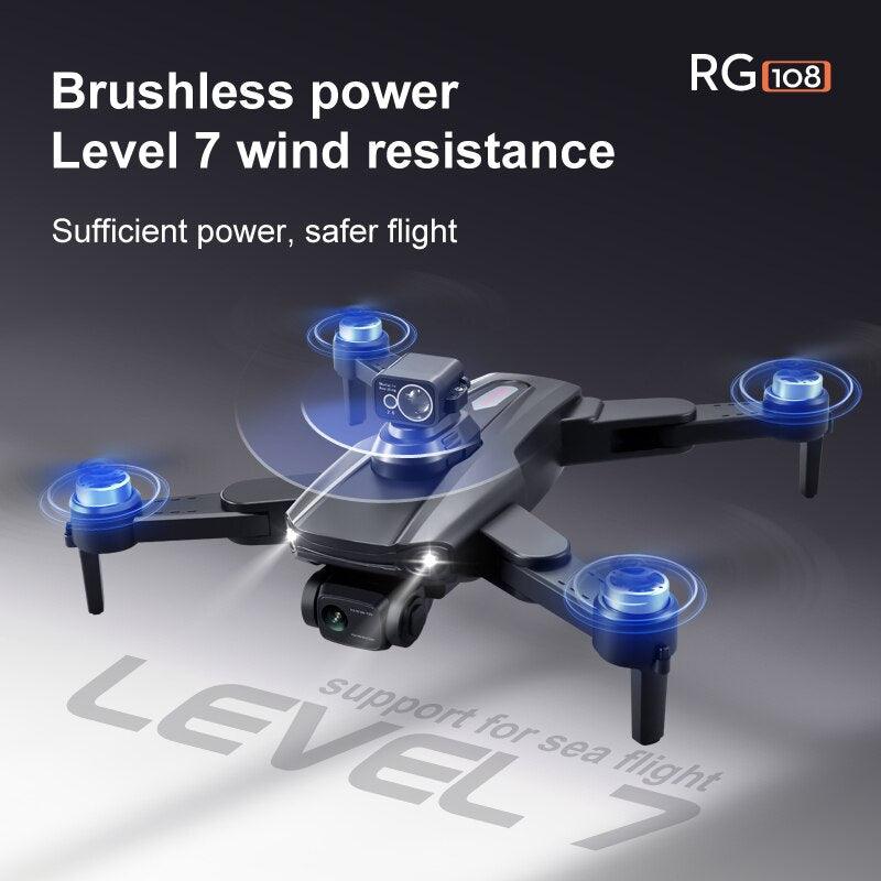 RG108 MAX Drone - 2023 NEW Professional 8K HD Dual Camera FPV 3Km