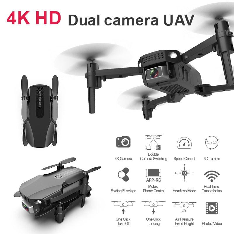 R16 Drone - Mini Drone 4K 1080P HD Camera WiFi Fpv Air Pressure Altitude Hold Foldable Quadcopter RC Dron Kid Toy Boys GIfts - RCDrone