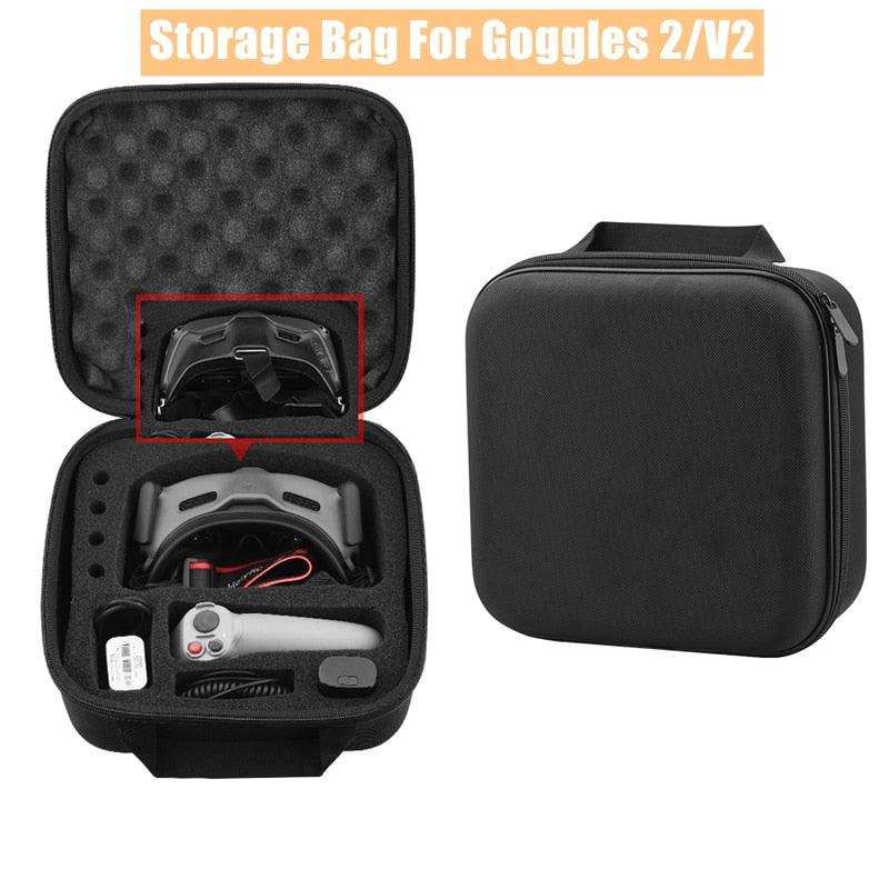 Storage Bag For Goggles 2/V2 - Portable Nylon Handbag Carrying Case Travel for DJI AVATA Glasses Accessories - RCDrone