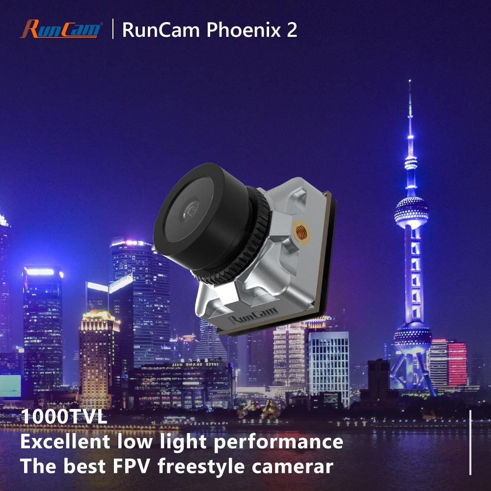 RunCam Phoenix 2 Freestyle FPV Camera - for Drone Copter 1000TVL Joshua COMS PAL / NTSC Switchable for Quadcopter Phoenix2 Nano - RCDrone