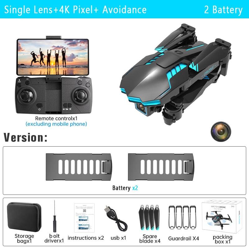 X6 pro Drone - 2023 New 4K professional HD camera 2.4G WIFI Fpv with Avoidance optical flow foldable quadcopter rc helicopter Toys - RCDrone