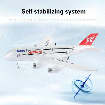 Airbus A380 Boeing 747 RC Airplane - Remote Control Toy 2.4G Fixed Wing Plane Gyro Outdoor Aircraft Model with Motor Children Gift - RCDrone