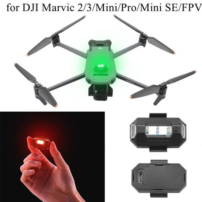 Strobe Light Drone Warning Light Anti-collision Warning Light USB Charging Signal Indicator Drone Motorcycle Bicycle Accessories - RCDrone