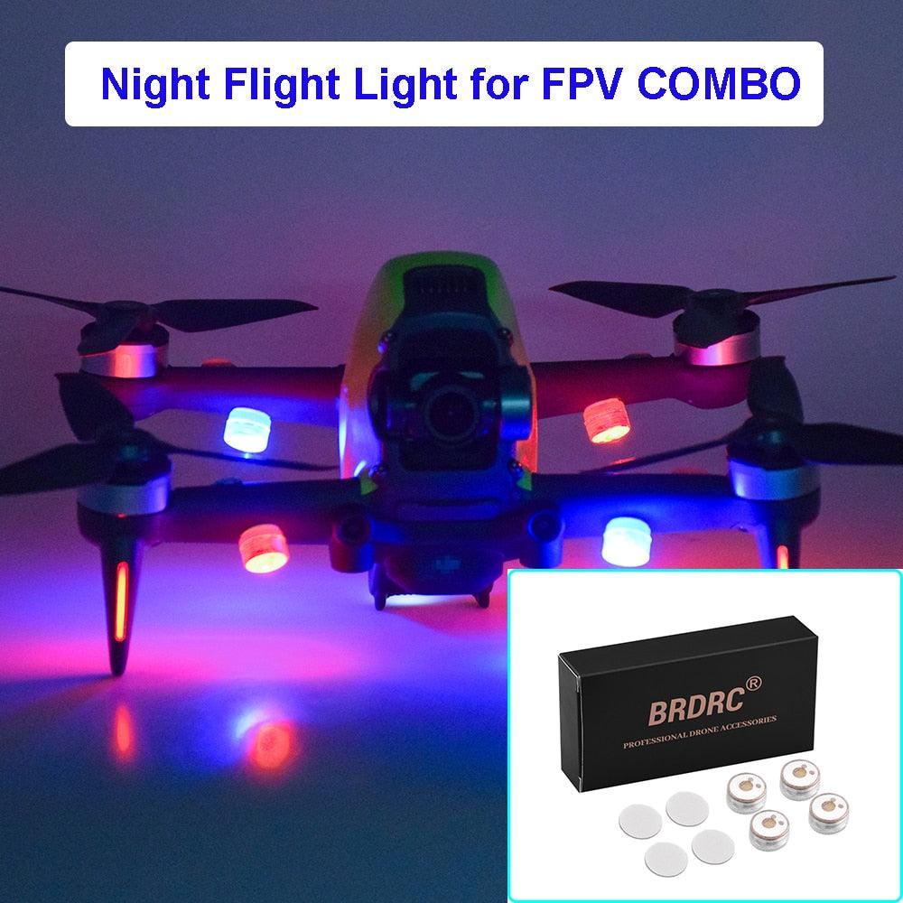 4Pcs Night Flight LED Light for DJI Mavic 3/Mini 2/MINI 3 PRO/Air 2/2S/Mavic 2 Pro Zoom/FPV/Avata/Phantom Drone Accessories - RCDrone