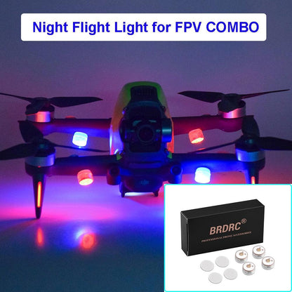 4Pcs Night Flight LED Light for DJI Mavic 3/Mini 2/MINI 3 PRO/Air 2/2S/Mavic 2 Pro Zoom/FPV/Avata/Phantom Drone Accessories - RCDrone