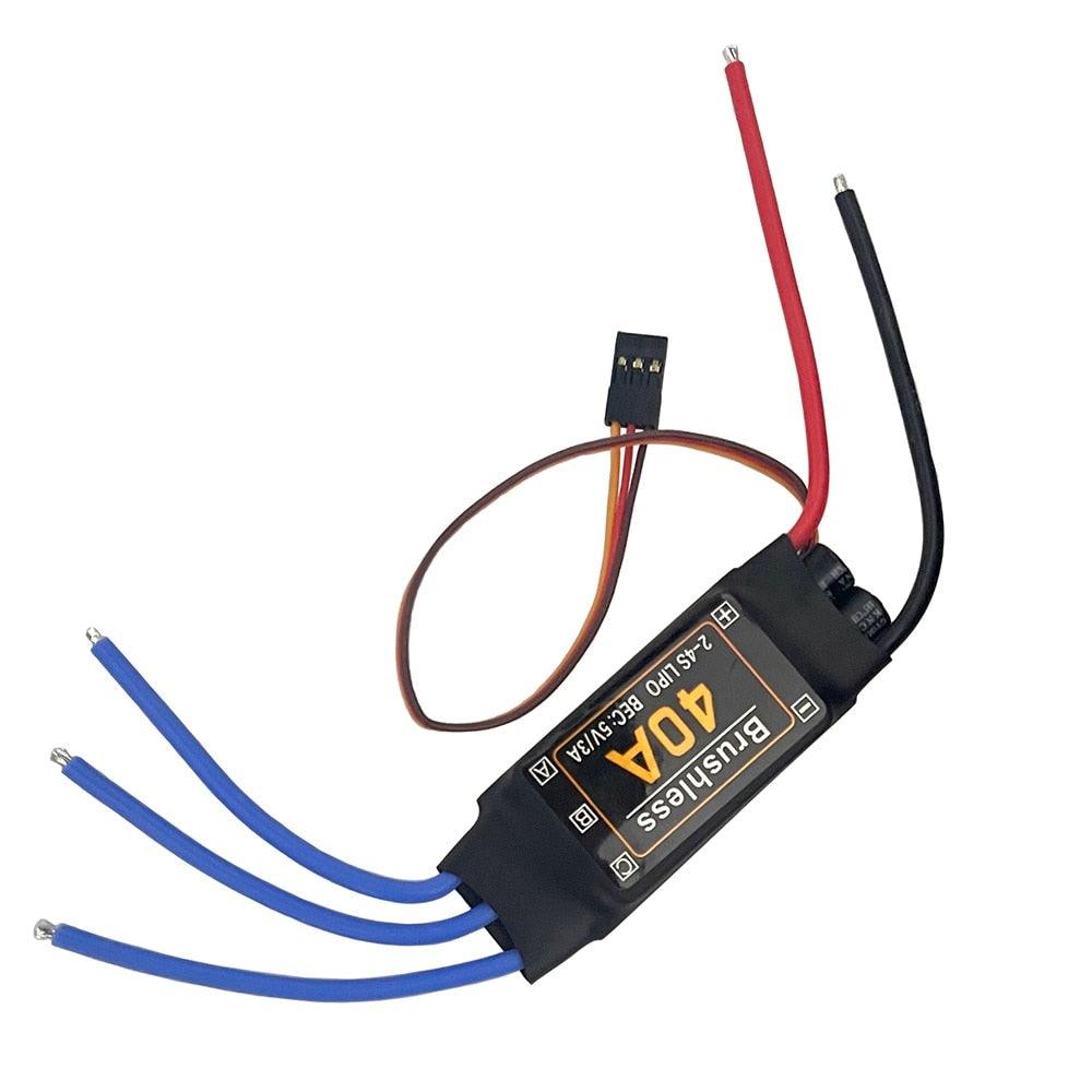 40A Brushless ESC Speed Controller - Drone Airplanes Parts Components Accessories Speed Controller Motor RC Toys FPV Durable Quadcopter Helicopter - RCDrone
