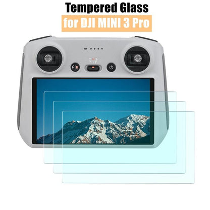 3PCS Tempered Glass Screen Protector for DJI MINI 3 Pro Remote Control Protection Protective Film for DJI MINI 3 RC Accessories - RCDrone