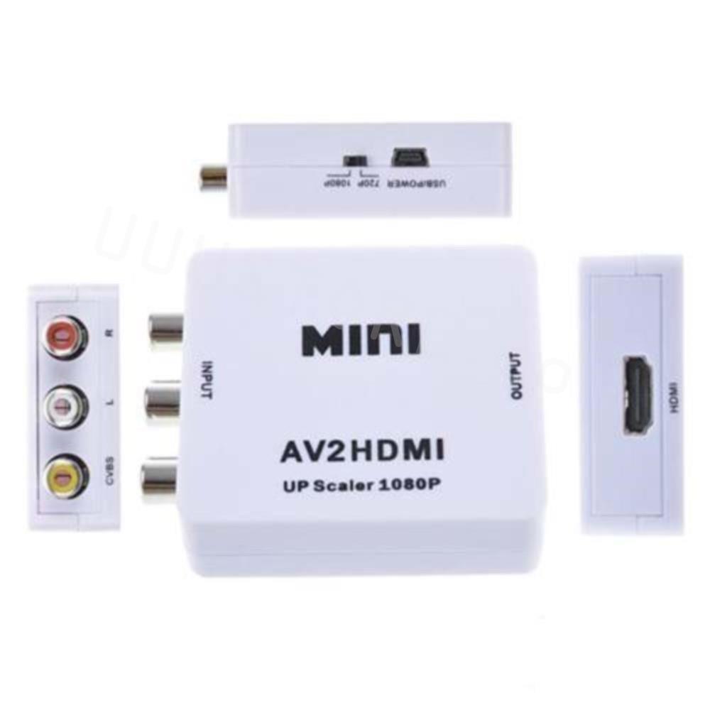 Mini HDMI to AV Converter 3RCA Composite TV/PC/PS3/Blue-ray DVD 1080P For FPV Airplane - RCDrone