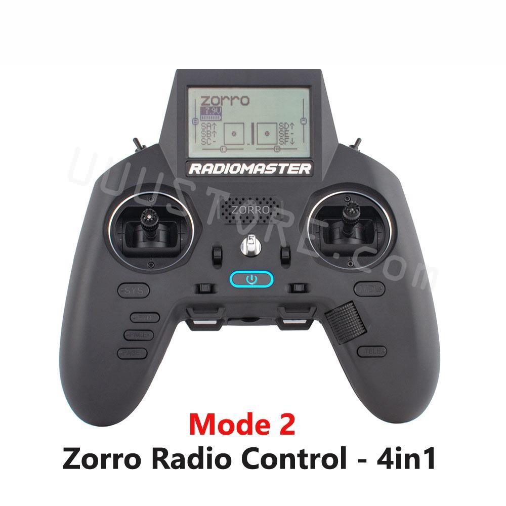 RadioMaster ZORRO Transmitter - 2.4Ghz 16CH CC2500 / 4in1 / ELRS Hall Gimbal LCD Screen OpenTX Radio Transmitter Mode2 for RC FPV Drone - RCDrone