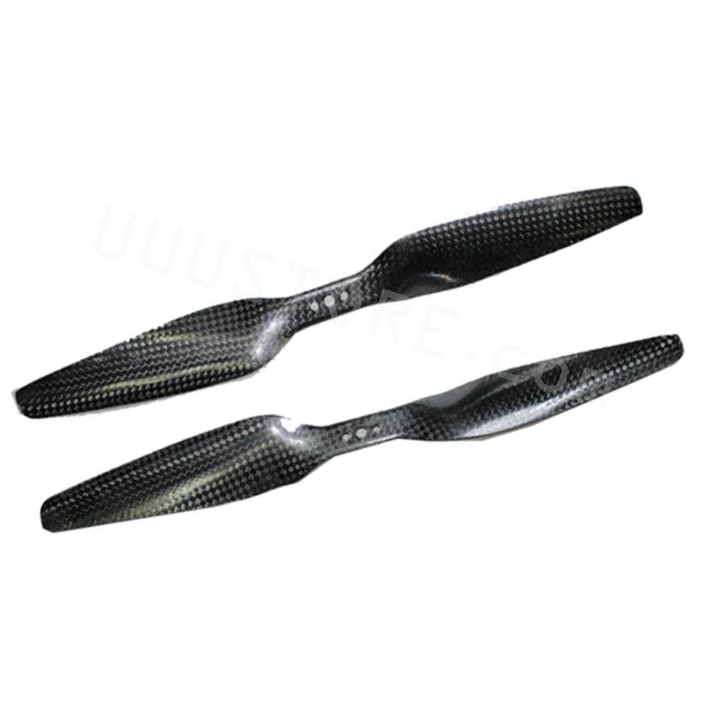 14x5.5 3K Carbon Fiber 1455 propeller clockwise 1455 CF props for Multicopter four rotor Hexacopter - RCDrone