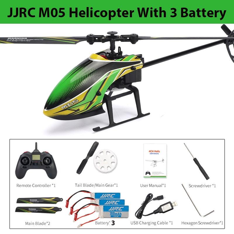 JJRC M05 RC Helicopter - 6Axis 4 Ch 2.4G Remote Control Electronic Aircraft Altitude Hold Gyro Anti-collision Quadcopter Drone - RCDrone