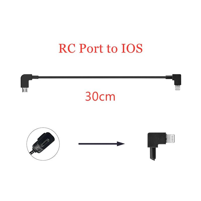 Micro Usb Mavic Air Iphone X Data Cable For DJI Spark/MAVIC Pro