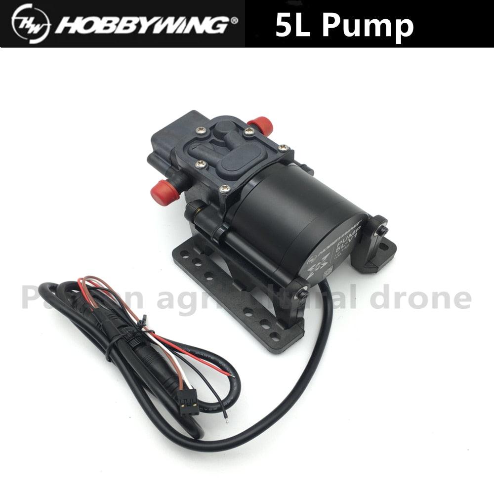 Hobbywing Combo Pump 5L Brushless Water Pump 10A 12S 14S V1 Sprayer Diaphragm Pump for Plant Agriculture UAV Drone - RCDrone