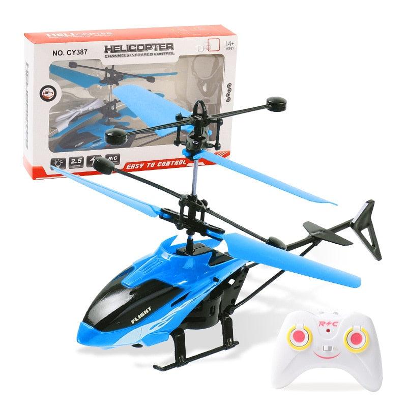 Two-Channel Suspension RC Helicopter Drop-resistant Induction Suspension Aircraft Charging Light Aircraft Kids Toy Gift for Kid - RCDrone