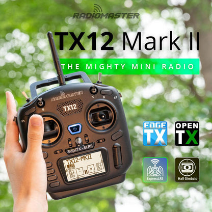 New RadioMaster TX12 MKII ELRS EdgeTX Multi-Module Compatible Digital Radio Transmitter With TBS CROSSFIRE MICRO TX V2 - RCDrone