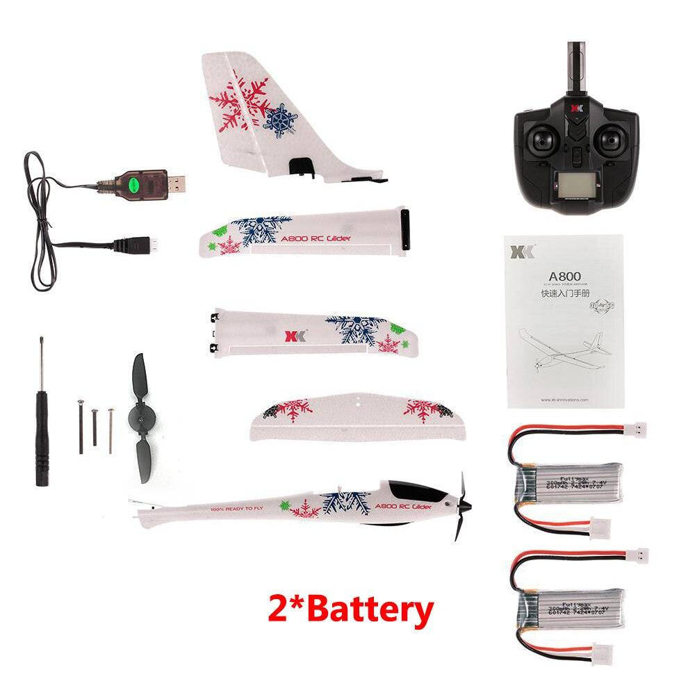Wltoys XK A800 4CH 3D/6G System RC Airplane Remote Control Assembly Gliders with 2.4G Transmitter Compatible Futaba RTF Glider - RCDrone