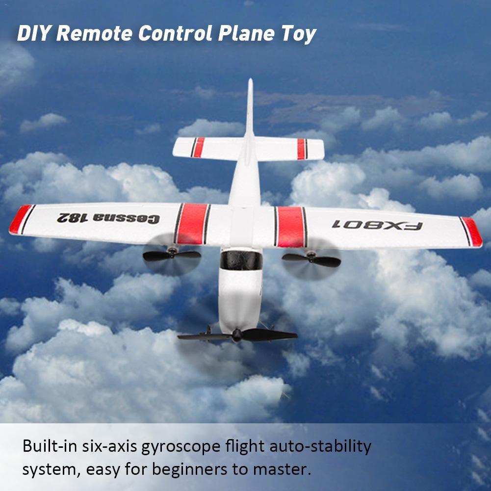 FX801 RC Plane - 2.4G 2CH RTF Remote Control Wingspan Aircraft EPP Foam Glider Airplane Gyro Funny Boys Airplanes Interesting Toys - RCDrone