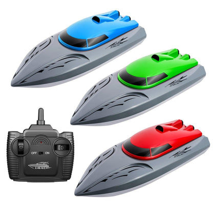 Rc Boat 2.4G High Speed 20km/h Remote Control Speed Boat Rechargeable Waterproof Anti-collision Protection Toys for Children - RCDrone