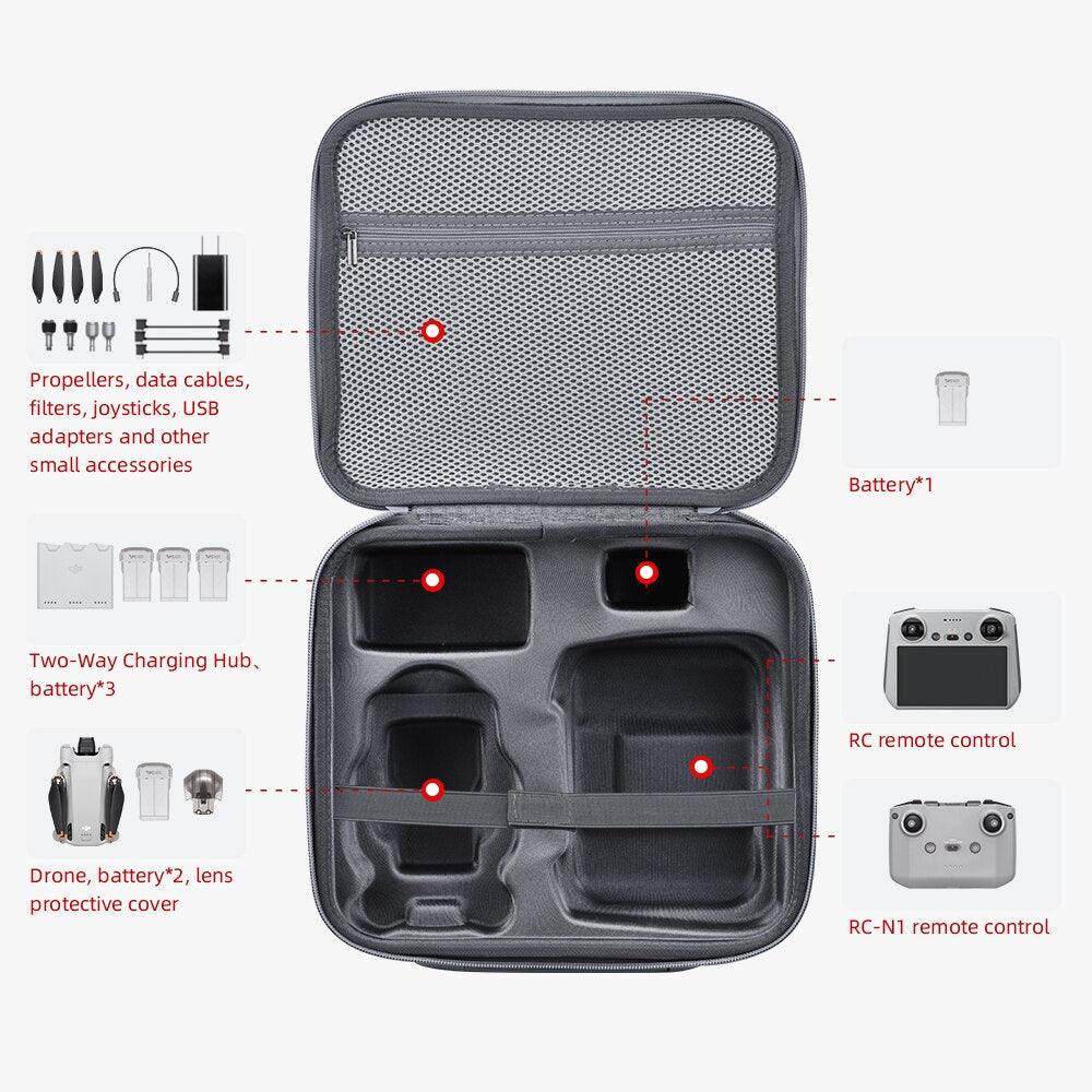 sac de rangement pour Mini 3 Pro, sacoche de transport pour télécommande,  corps de Drone, sac à main pour accessoires de Drone DJI Mavic Mini 3 Pro