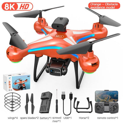AE11 Drone - Professional 8K HD ESC Camera Life Laser Obstacle Avoidance Aerial Photography Quadcopter RC Helicopter Toys Gifts - RCDrone