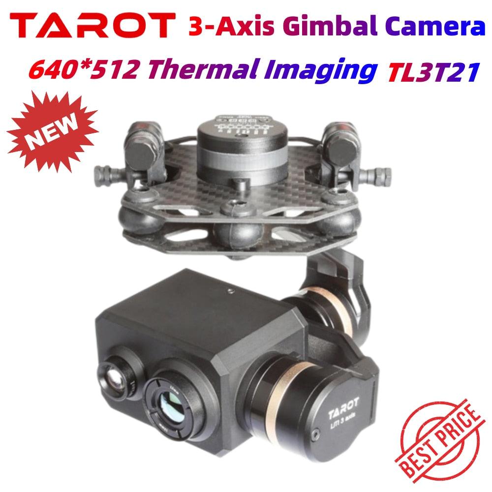 Tarot TL3T21 3-Axis Brushless Gimbal 640*512 Thermal Imaging Camera &amp; Visible Light Camera 3-6S Input S-Bus PWM Receiver - RCDrone