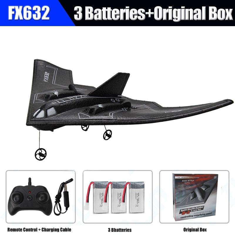 Rc Plane B2 Stealth Bomber - 2Ch 34Cm Wingspain Cessna 2.4G Remote Control Airplane Aircraft Drone Toys for Adults Children - RCDrone